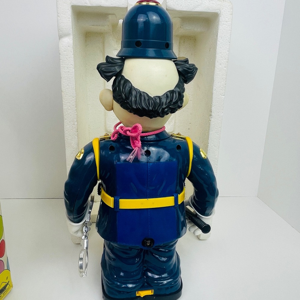 New Bright Bump N Bobby Clown Toy Blue Policeman 1989 Vintage Untested For Parts - Picture 14 of 16